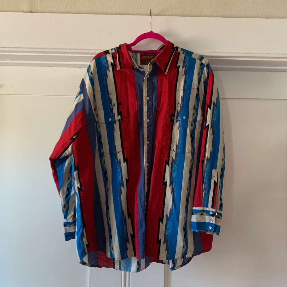 Vintage Wrangler Men's Button Down